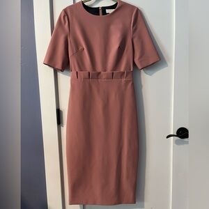 Ted Baker short sleeve midi pencil dress - like new
